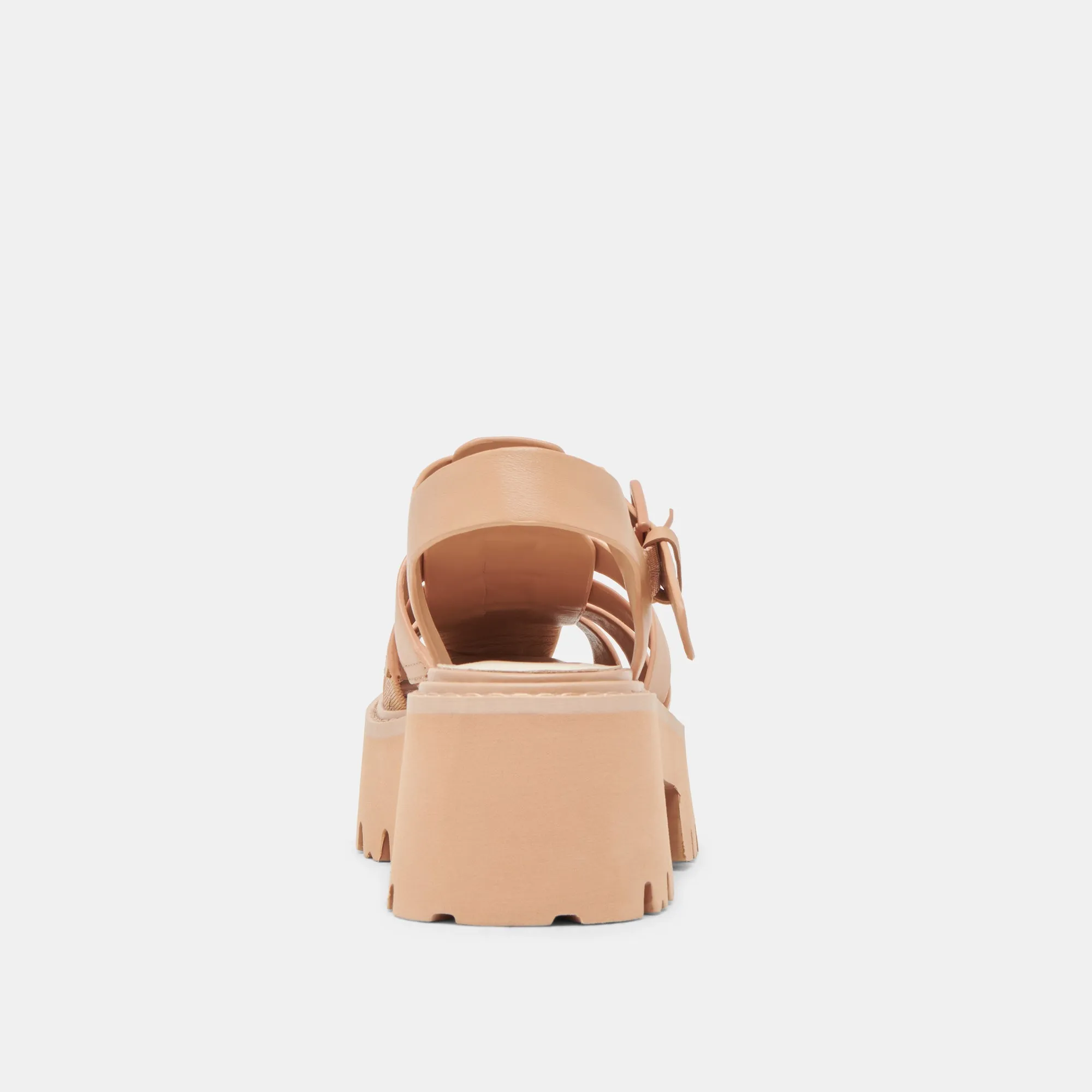LASLY TONAL SANDALS CAFE LEATHER