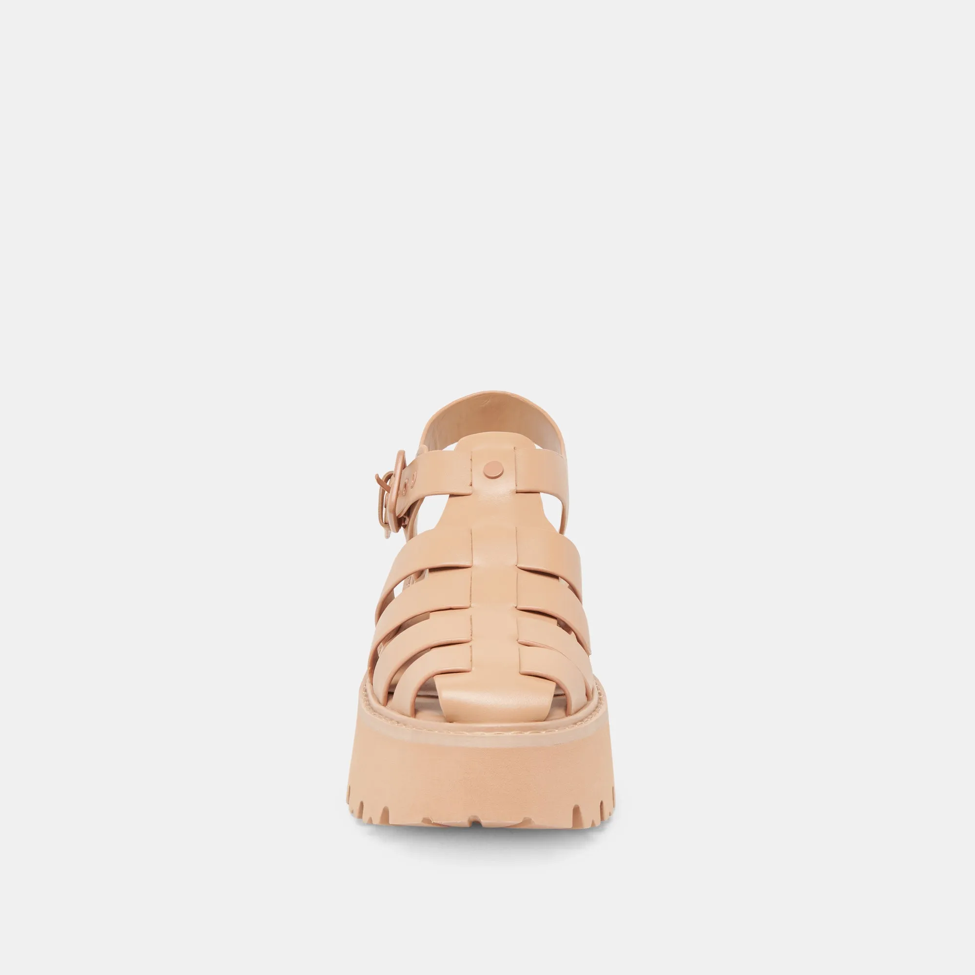 LASLY TONAL SANDALS CAFE LEATHER