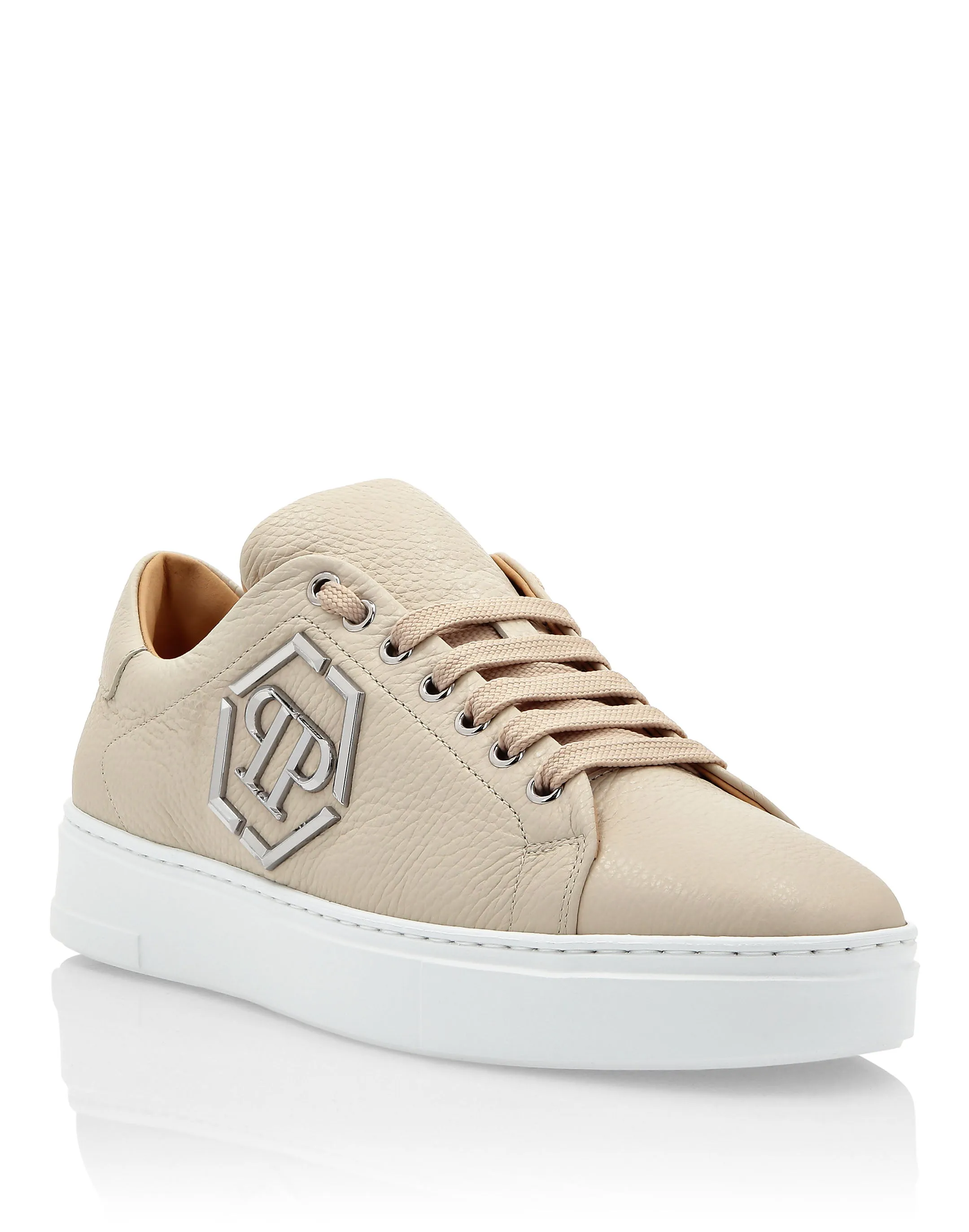 Leather Lo-Top Sneakers Hexagon