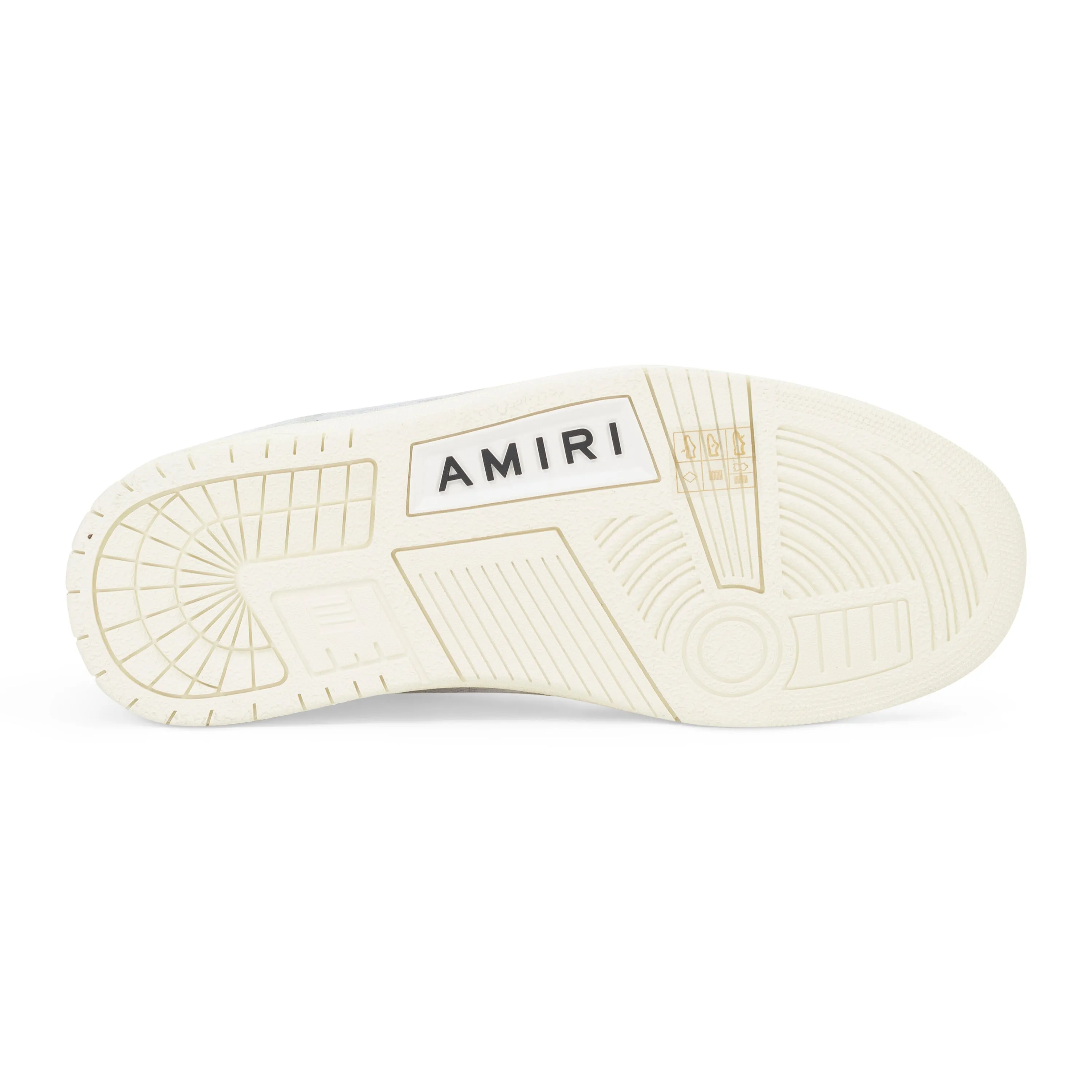 LEATHER PANELLED SKEL WHITE HI-TOP SNEAKERS
