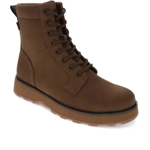 Levi's Mens Greyson UL Vegan Leather Lace Up Rugged Casual Boot