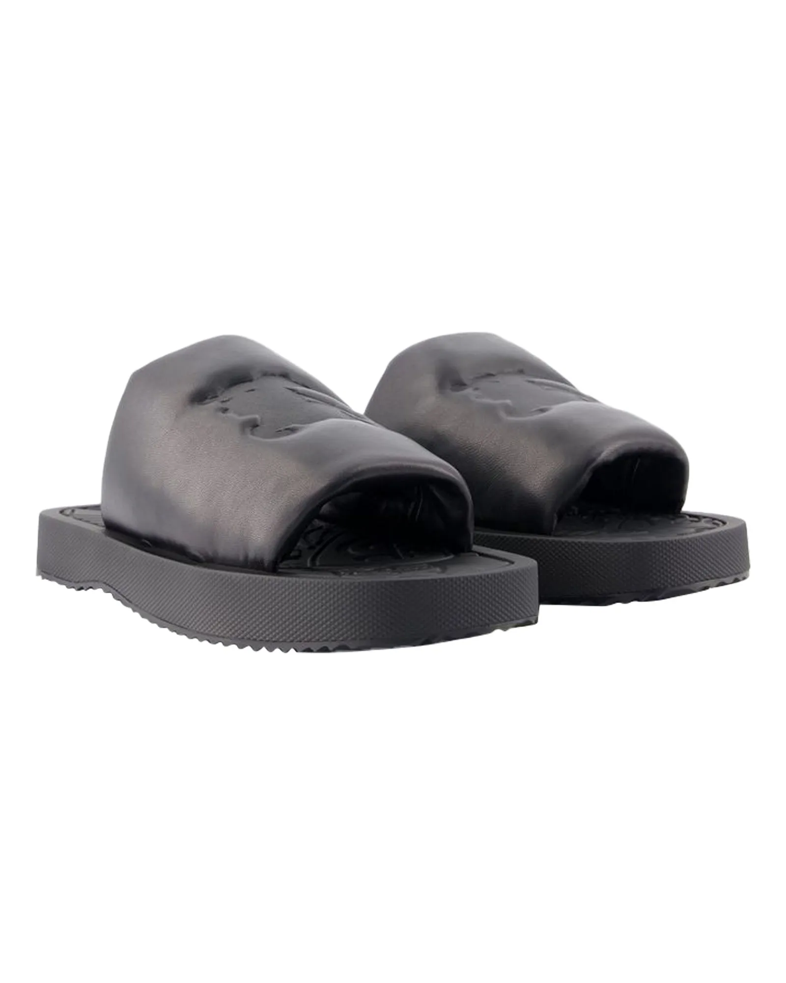 LF Knight Slab Sandals- Burberry - Leather - Black