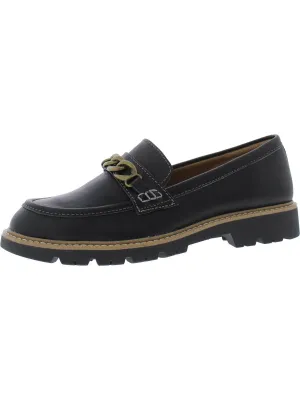 Linz Womens Leather Chain Loafers
