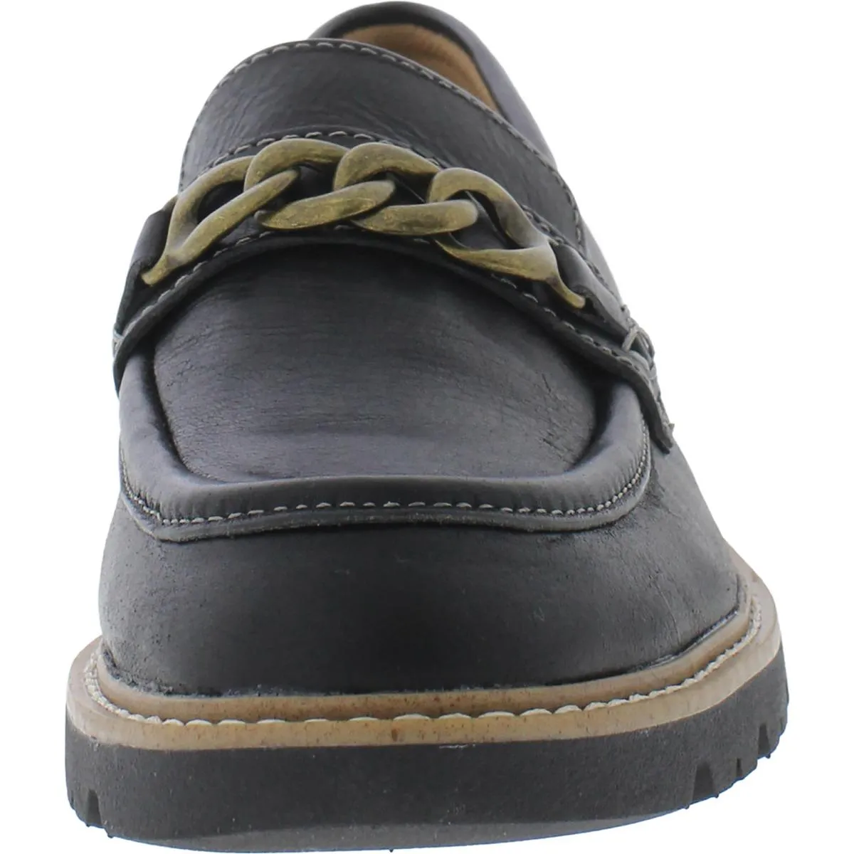 Linz Womens Leather Chain Loafers