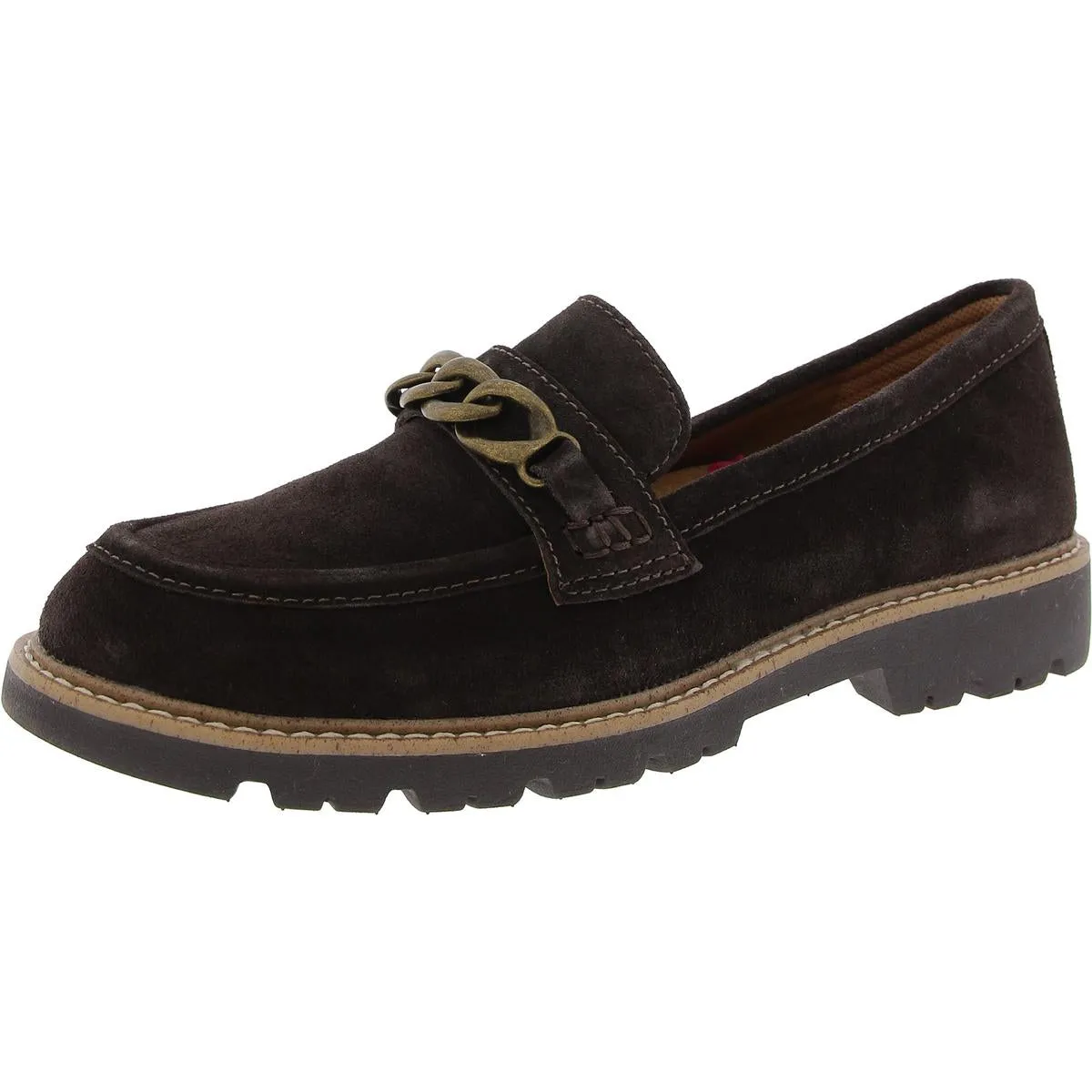 Linz Womens Leather Chain Loafers