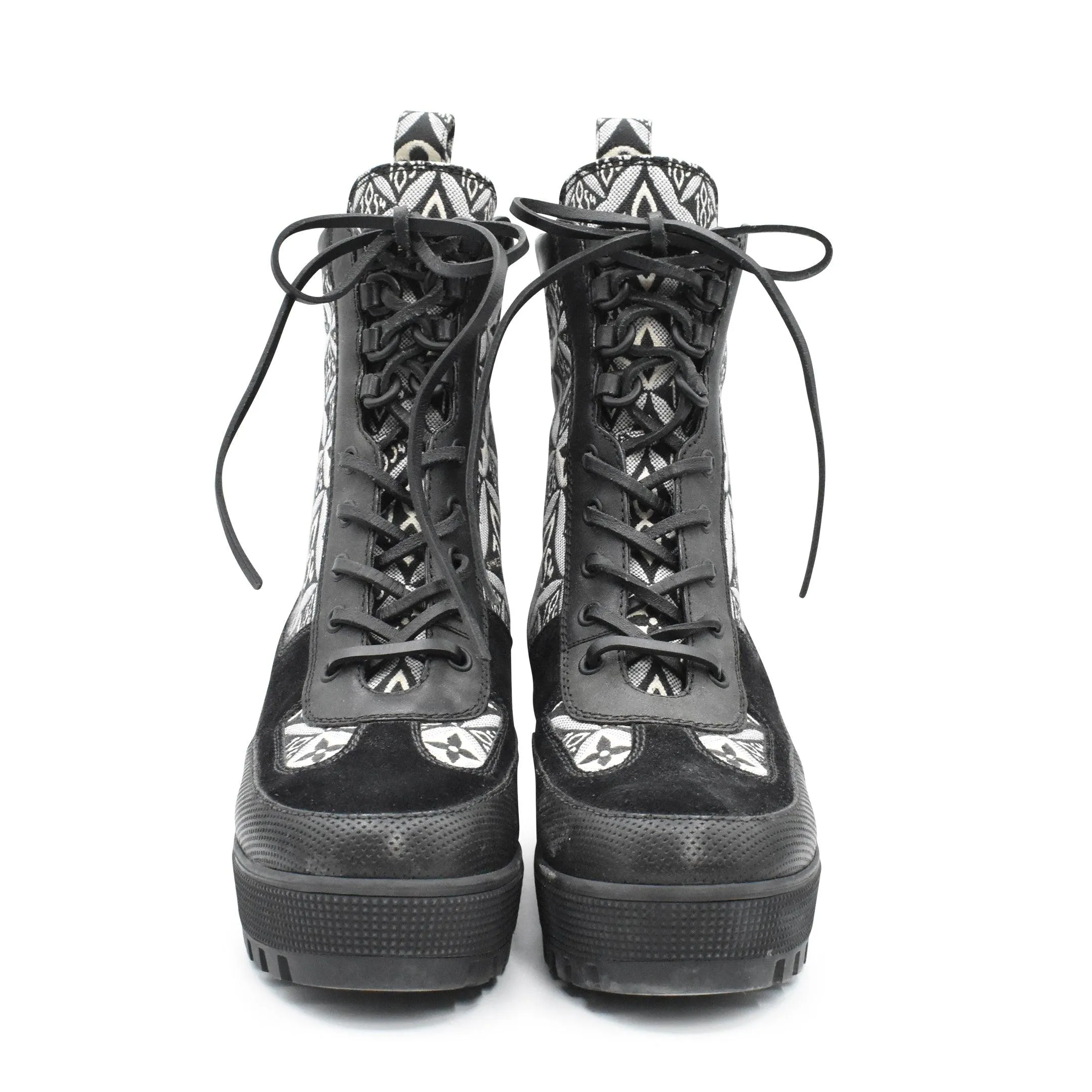 Louis Vuitton 'Laureate Desert Platform' Boots - Women's 38.5