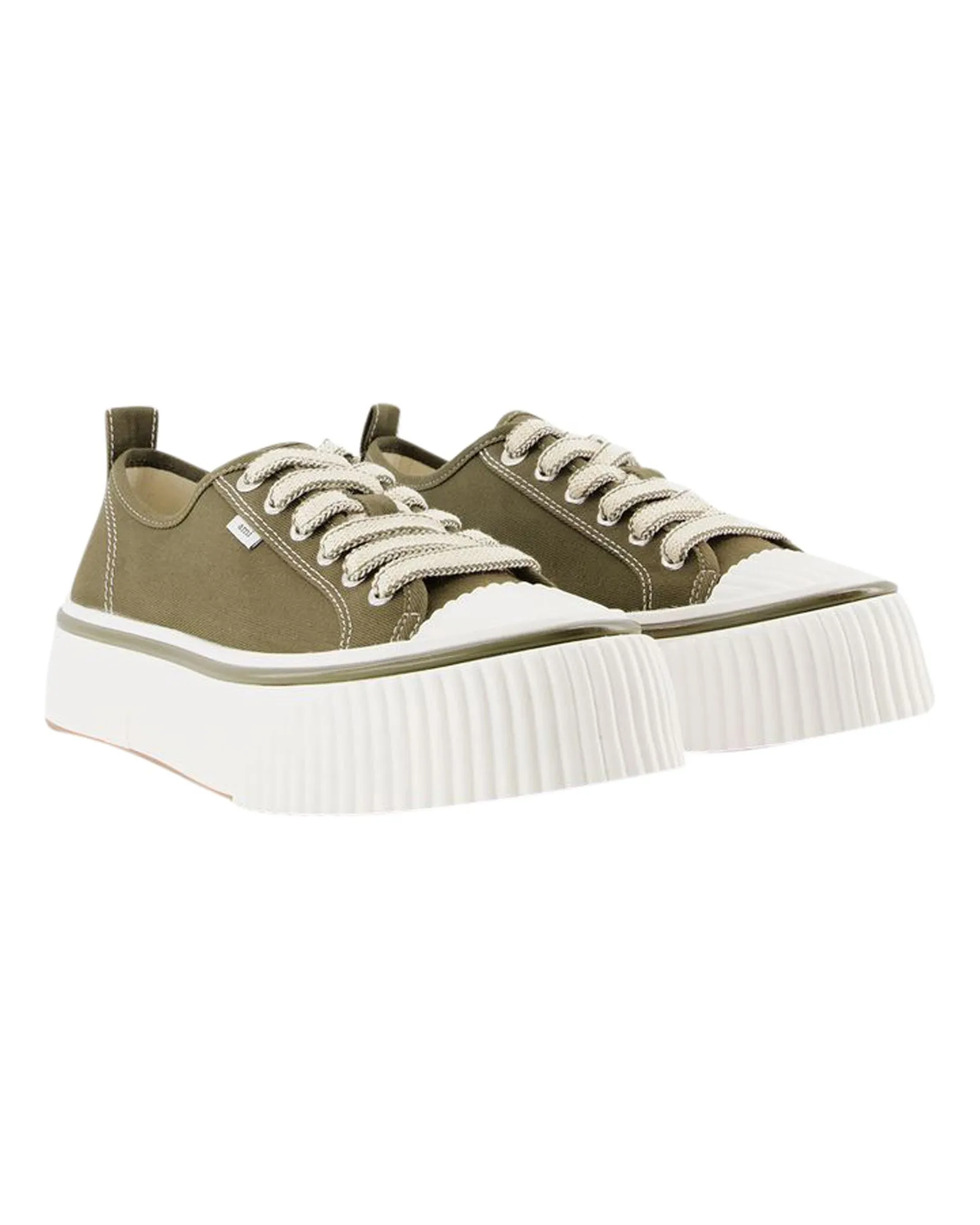 Low Top Ami 1980 Sneakers - AMI Paris - Cotton - Dark Olive