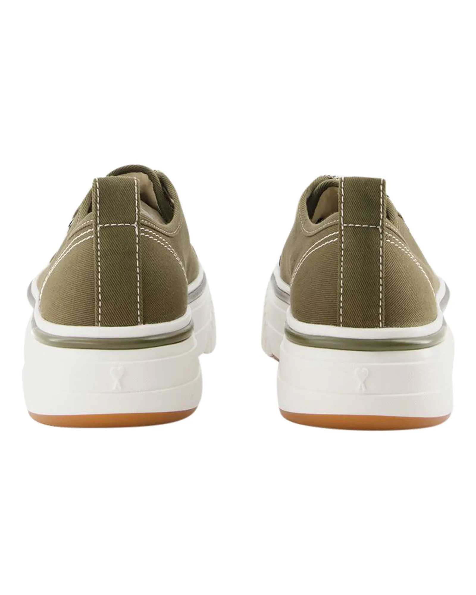 Low Top Ami 1980 Sneakers - AMI Paris - Cotton - Dark Olive