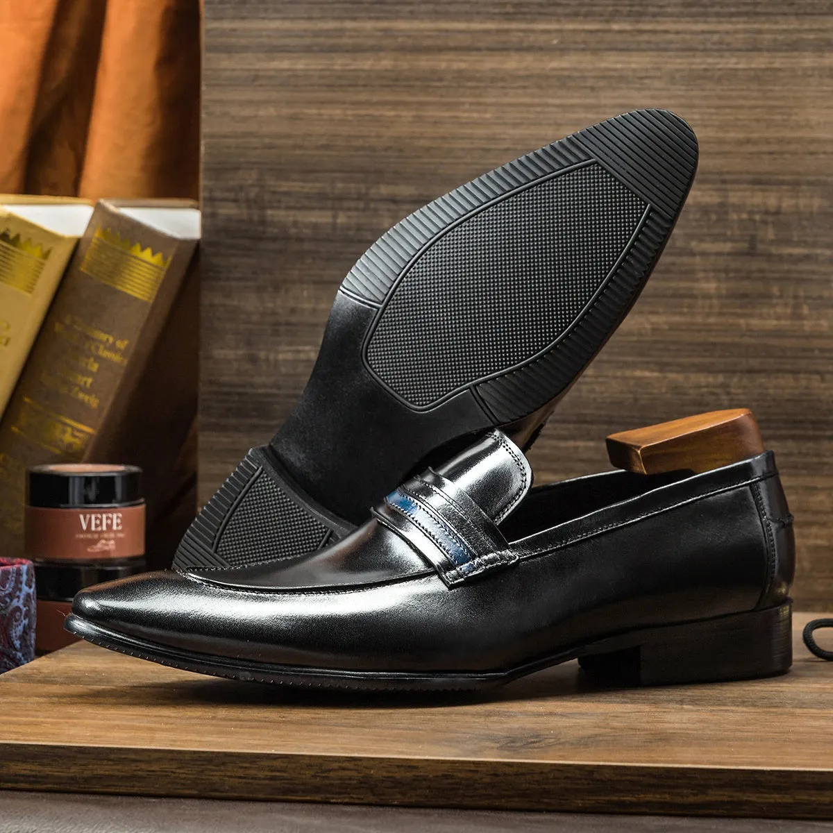 Luxury genuine leather men's loafers