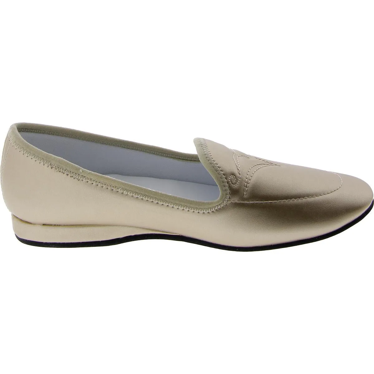 Mabel Womens Faux Leather Slip On Loafers