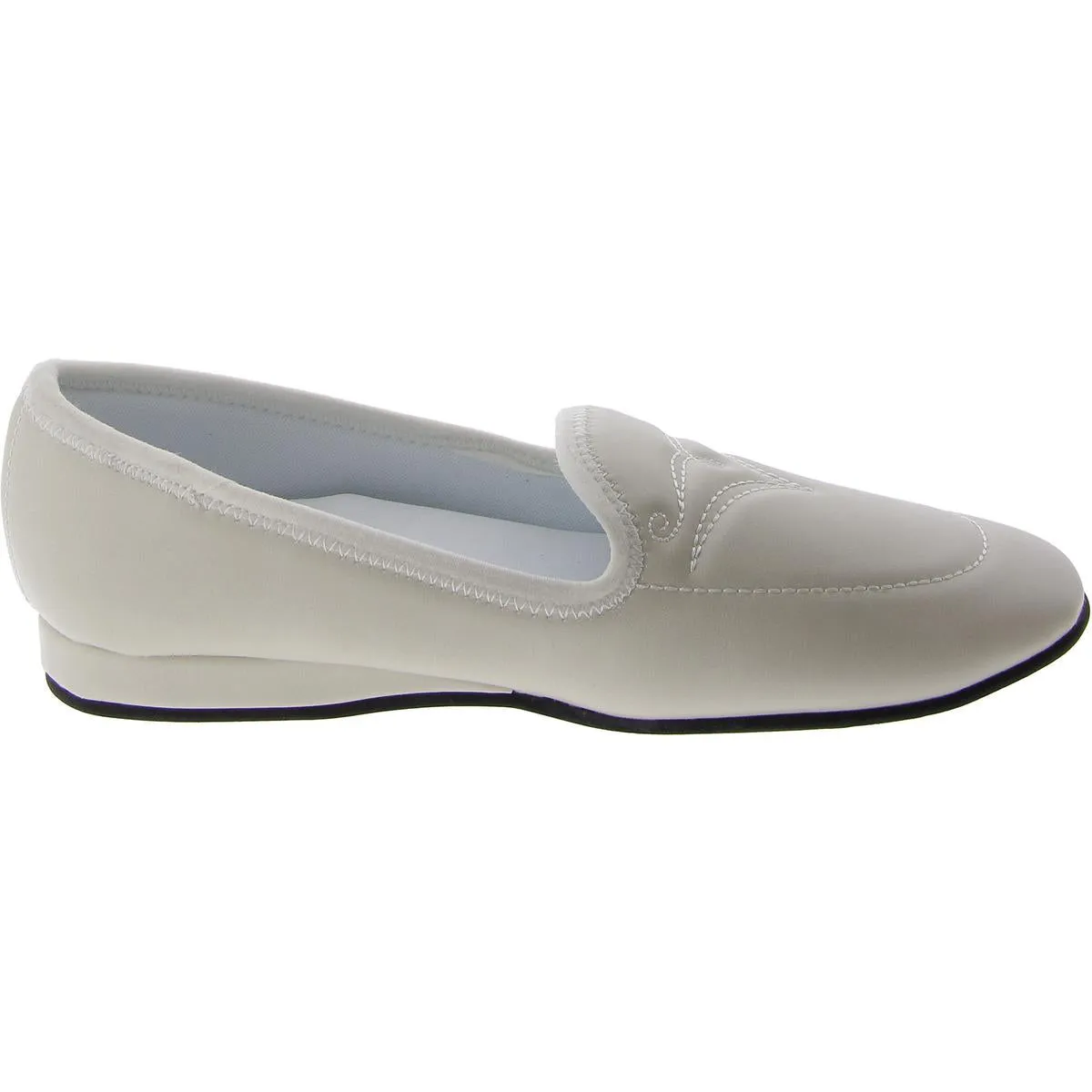 Mabel Womens Faux Leather Slip On Loafers