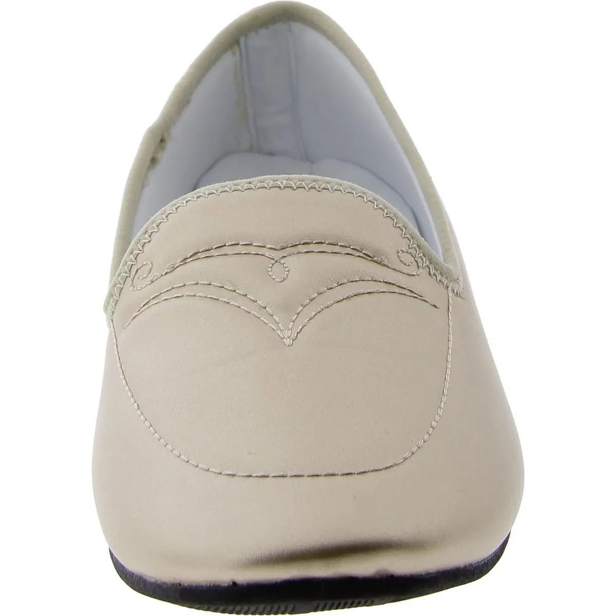 Mabel Womens Faux Leather Slip On Loafers