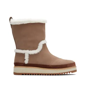 Makenna Taupe Faux Fur Boot