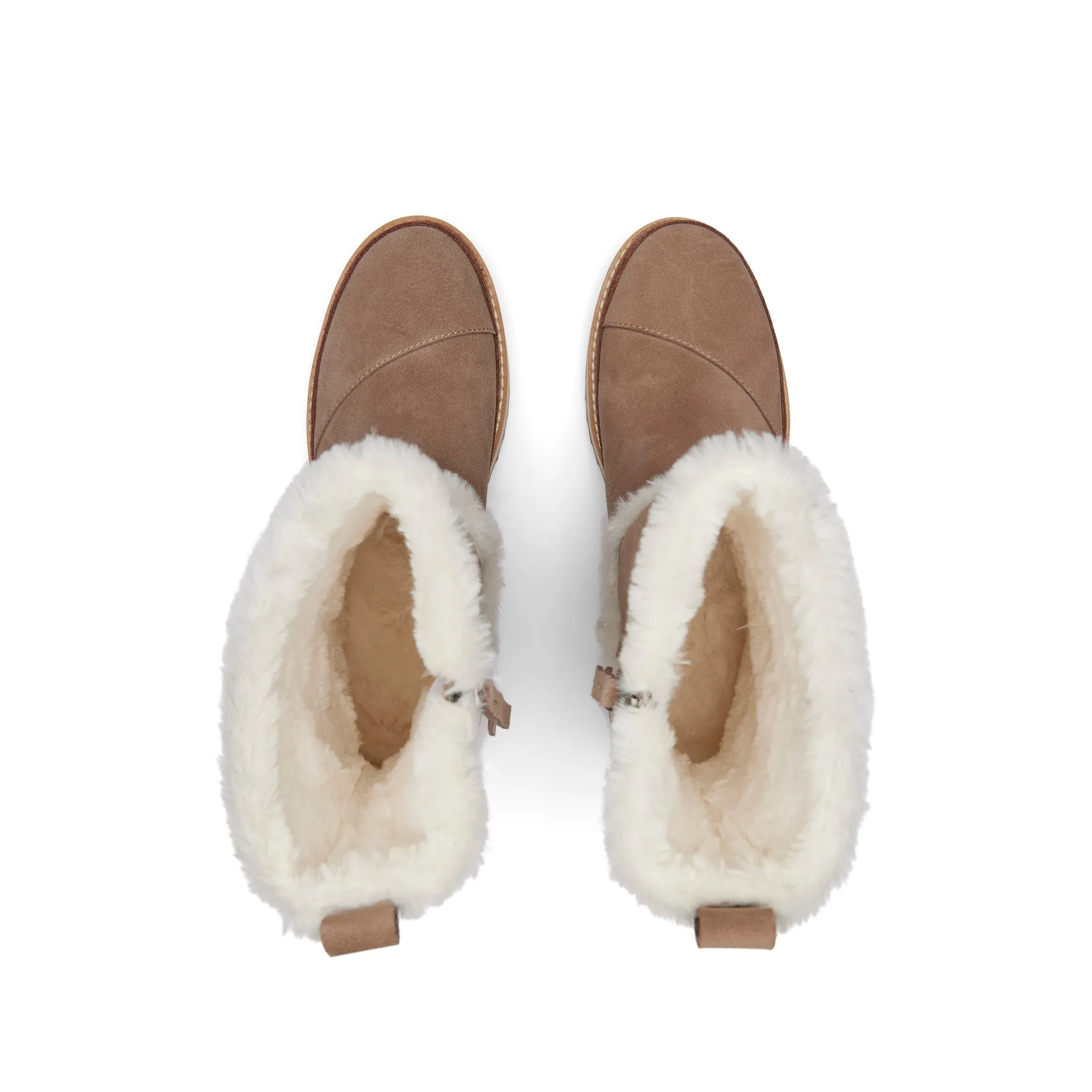 Makenna Taupe Faux Fur Boot