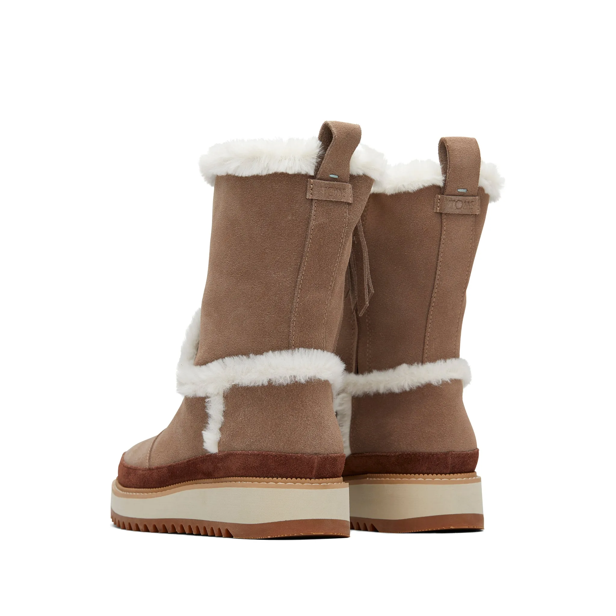Makenna Taupe Faux Fur Boot