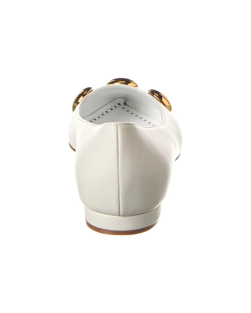Manolo Blahnik Chappa Leather Flat