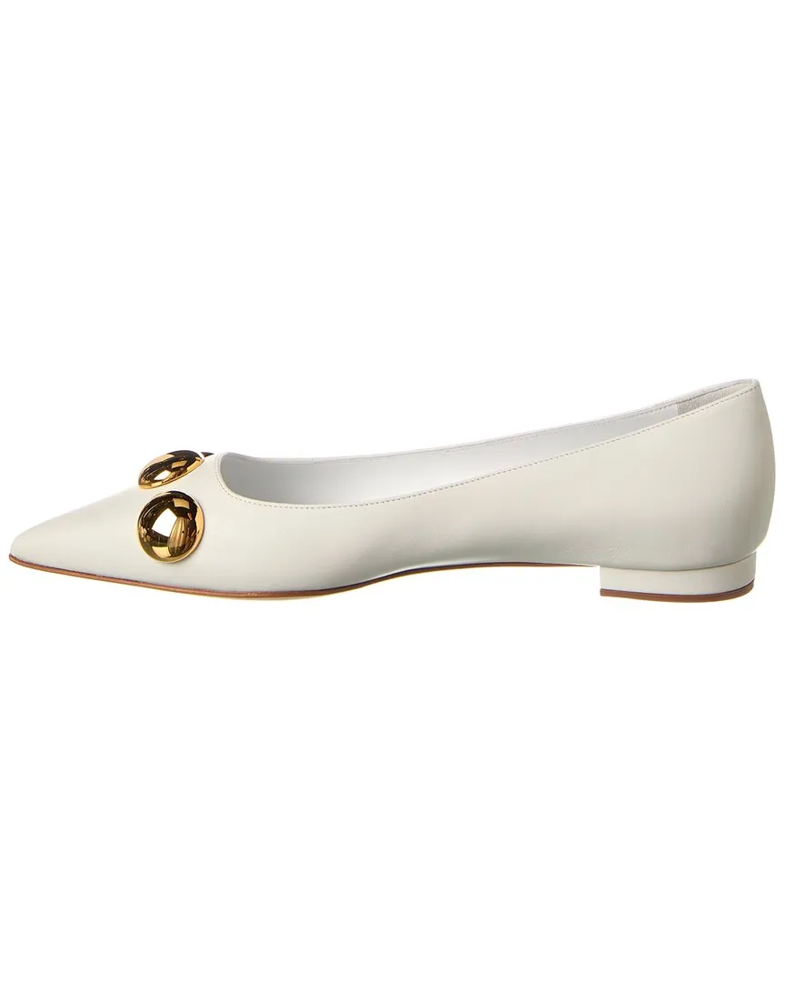 Manolo Blahnik Chappa Leather Flat