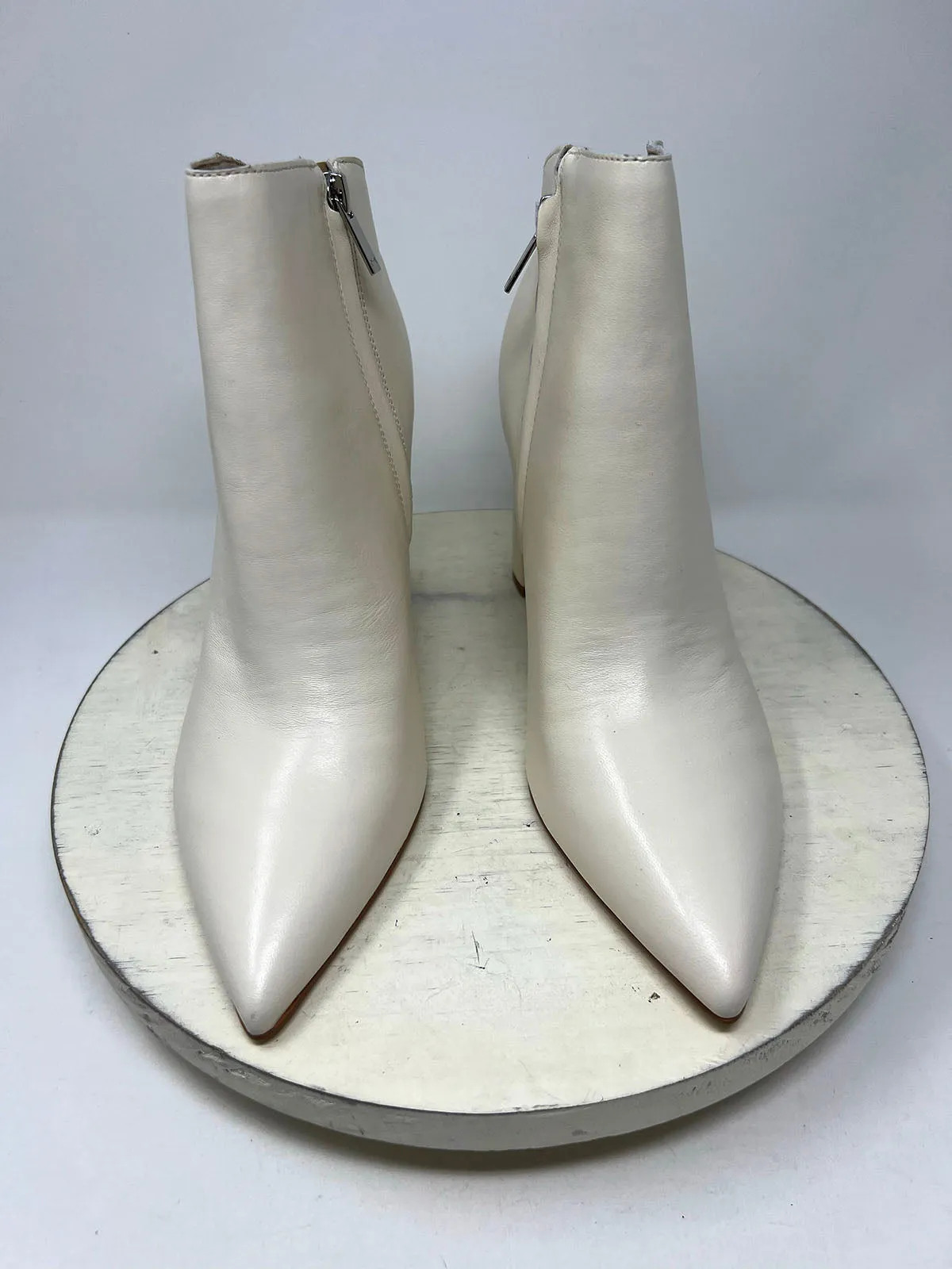 Marc Fisher Shoe Size 10 Ivory Ankle Boots NIB