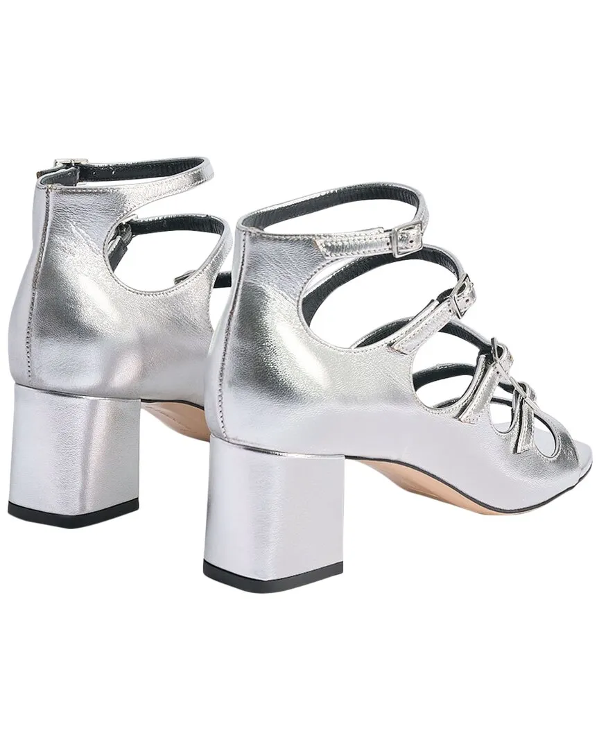 Marion Parke Francine Block Leather Sandal