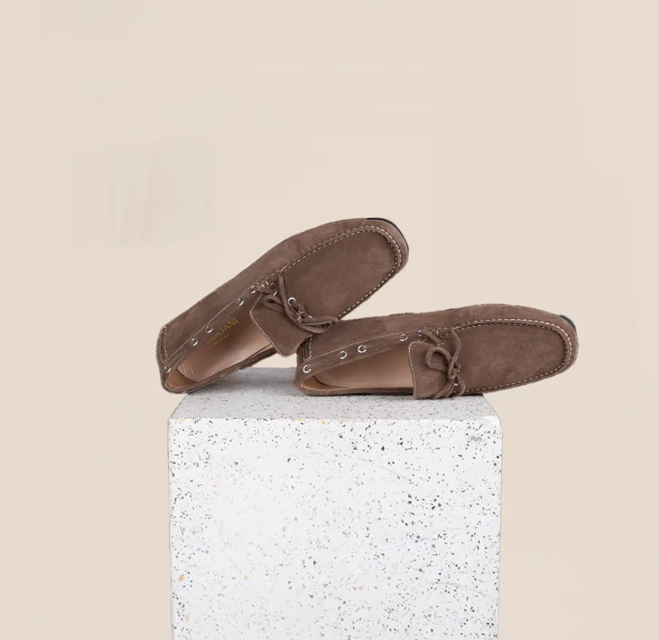 Matteo Driving Shoe - Brown Suede