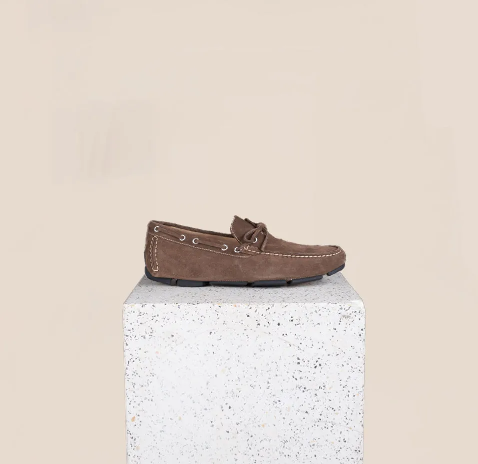 Matteo Driving Shoe - Brown Suede