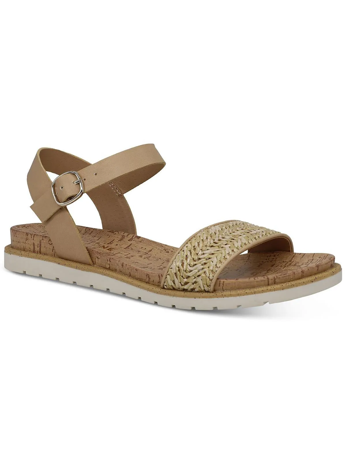 Mattie Womens Ankle Strap Open Toe Slingback Sandals