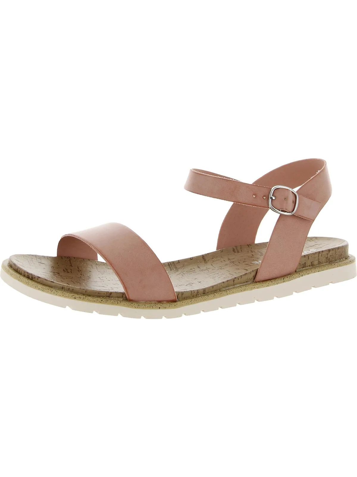 Mattie Womens Ankle Strap Open Toe Slingback Sandals