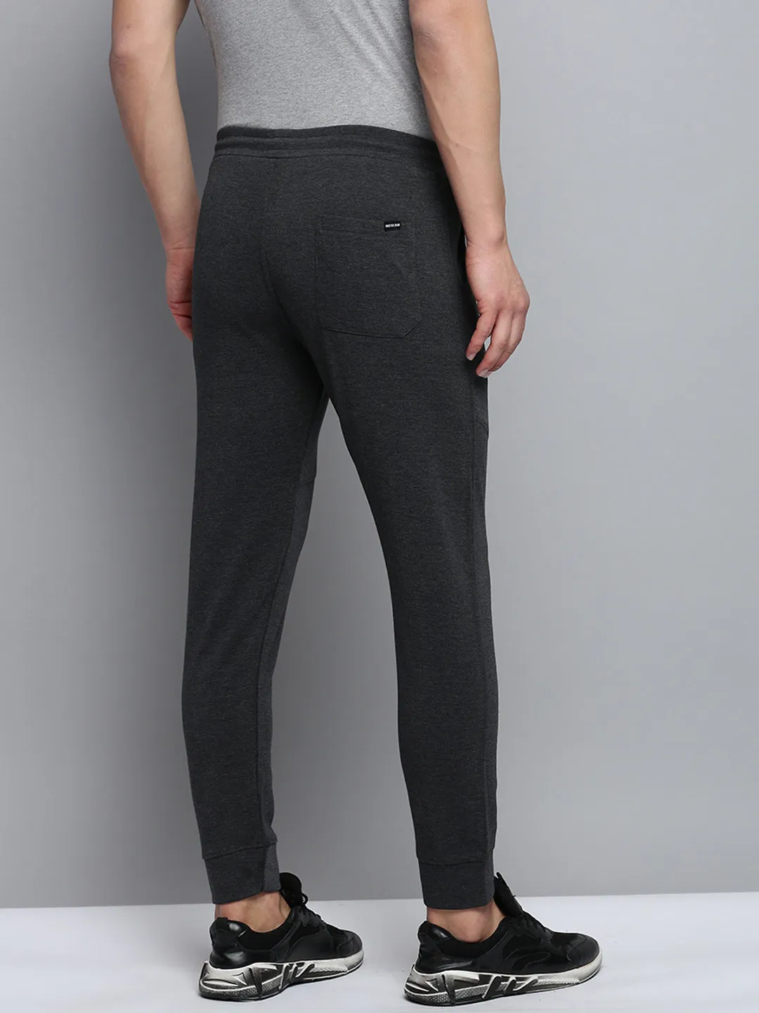 Men Grey Regular-Fit Joggers