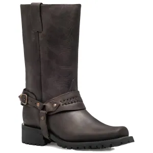 Men's Cowboy Premium Leather Boots In Brown