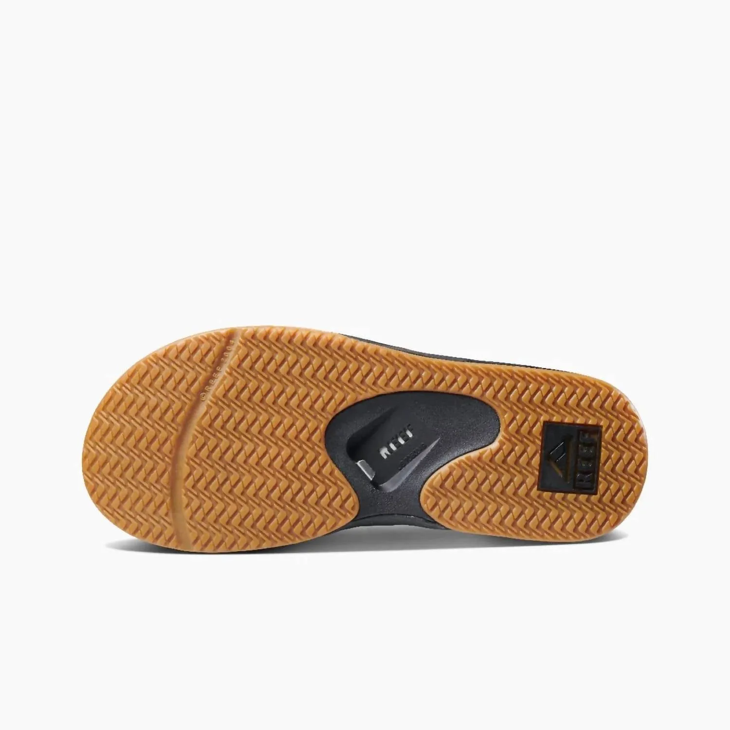 Men's Fanning Flip Flops In Black/silver