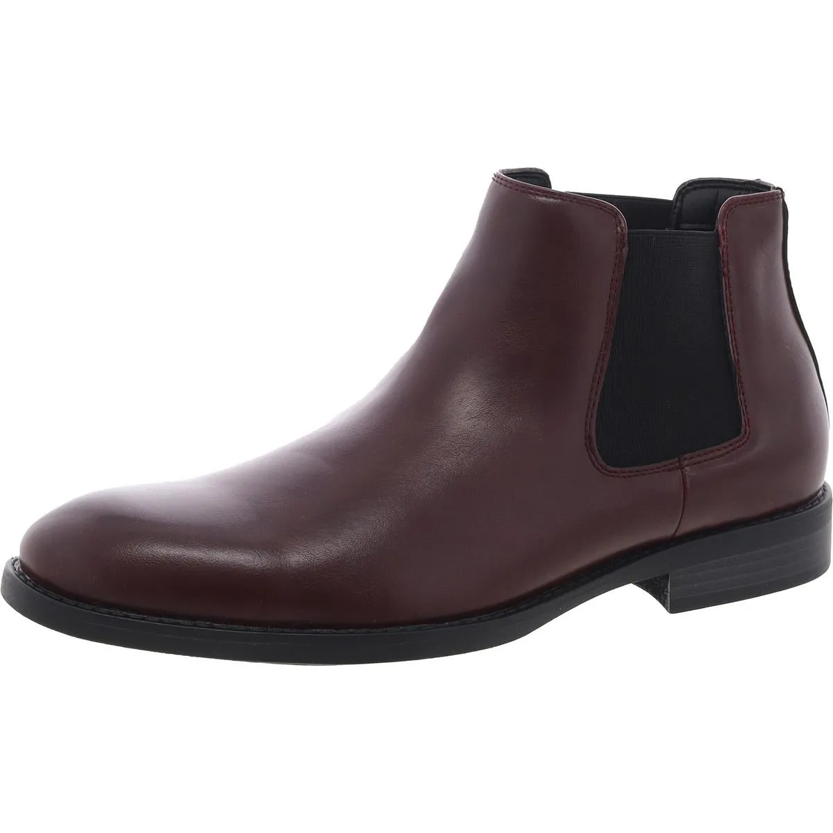 Mens Faux Leather Chelsea Boots