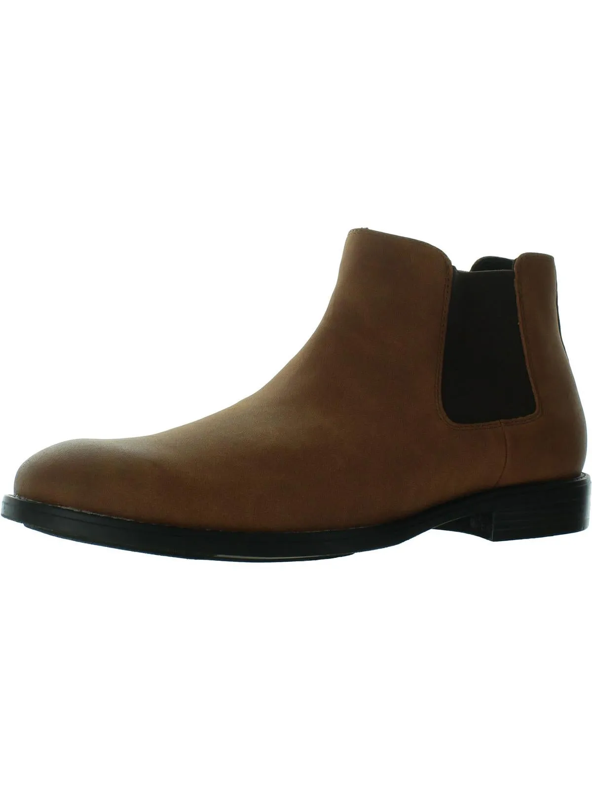 Mens Faux Leather Chelsea Boots