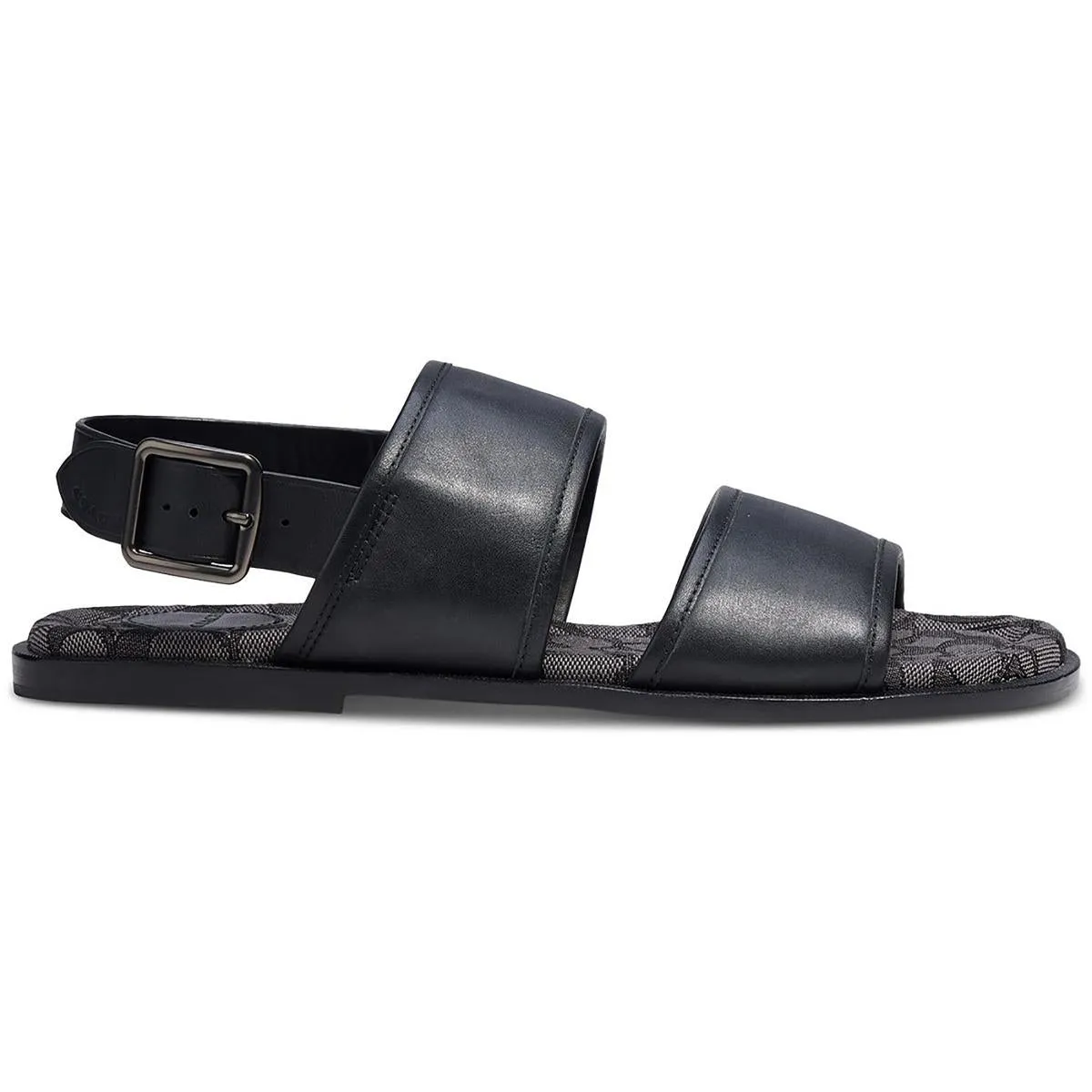 Mens Faux Leather Slingback Sport Sandals