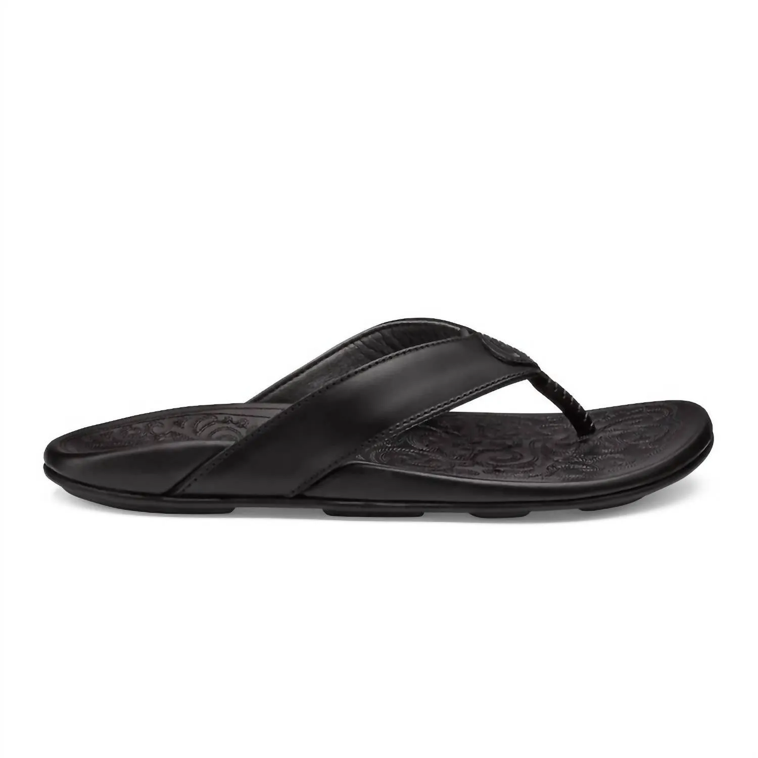 Men's Mekila Leather Sandals In Black/black