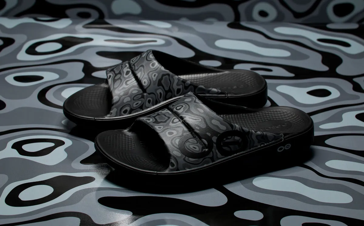 Men's OOahh Sport Slide Sandal - Black Water Camo