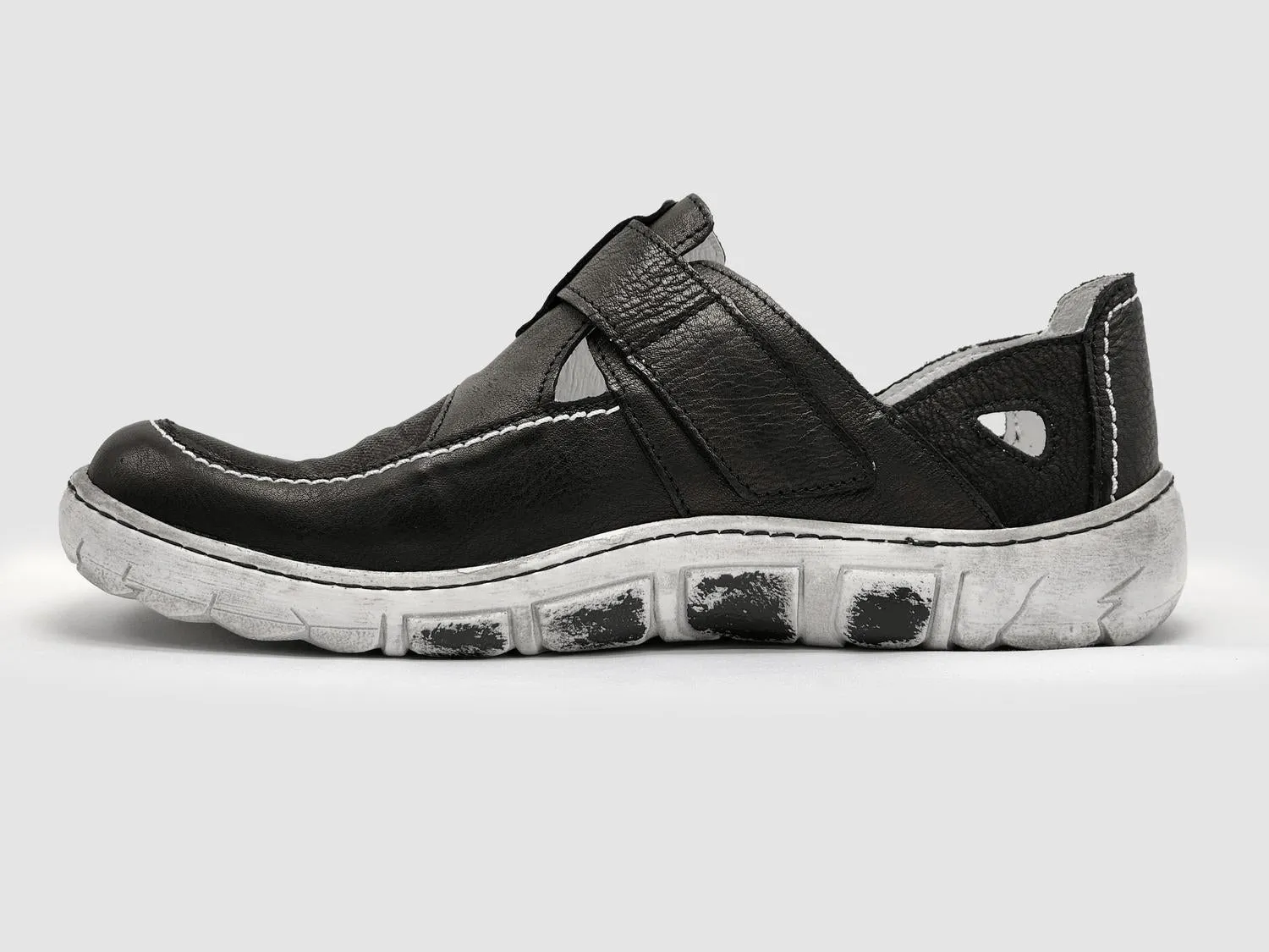 Men's Original Leather Sandals In Black