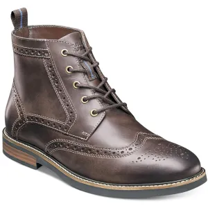 Mens Perforated Leather Chukka Boots