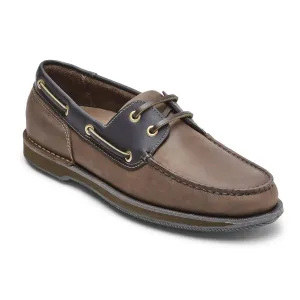 Men's Perth Boat Shoe In Chocolate