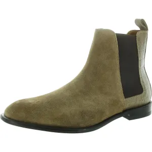 Mens Stretch Suede Chelsea Boots