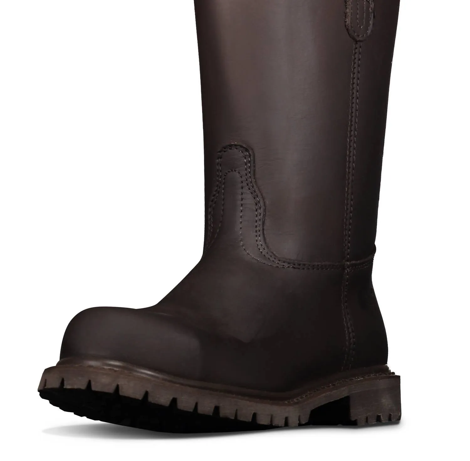Men's Wellington Steel Toe Work Boots In Brown