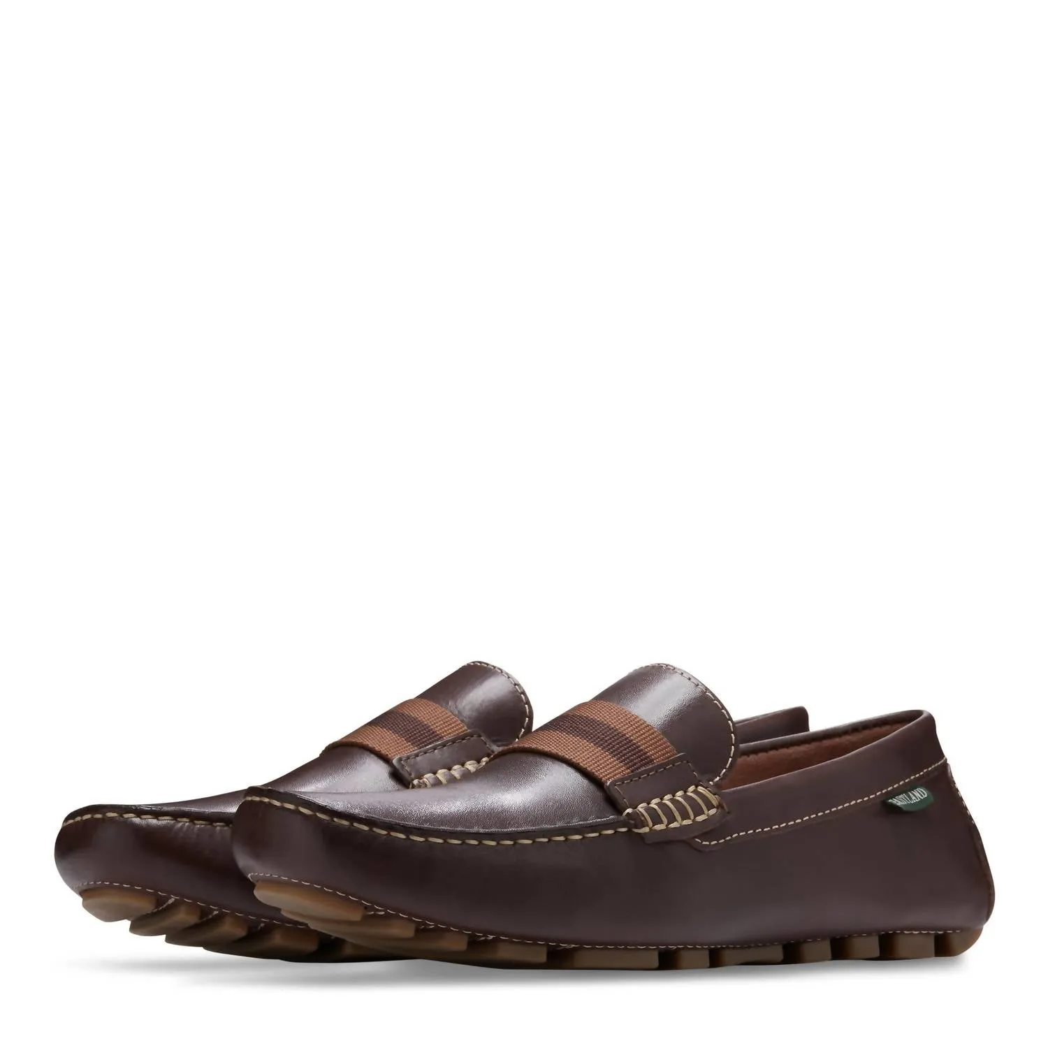 Men's Whitman Banded Driving Moc Loafers In Brown Lth 02