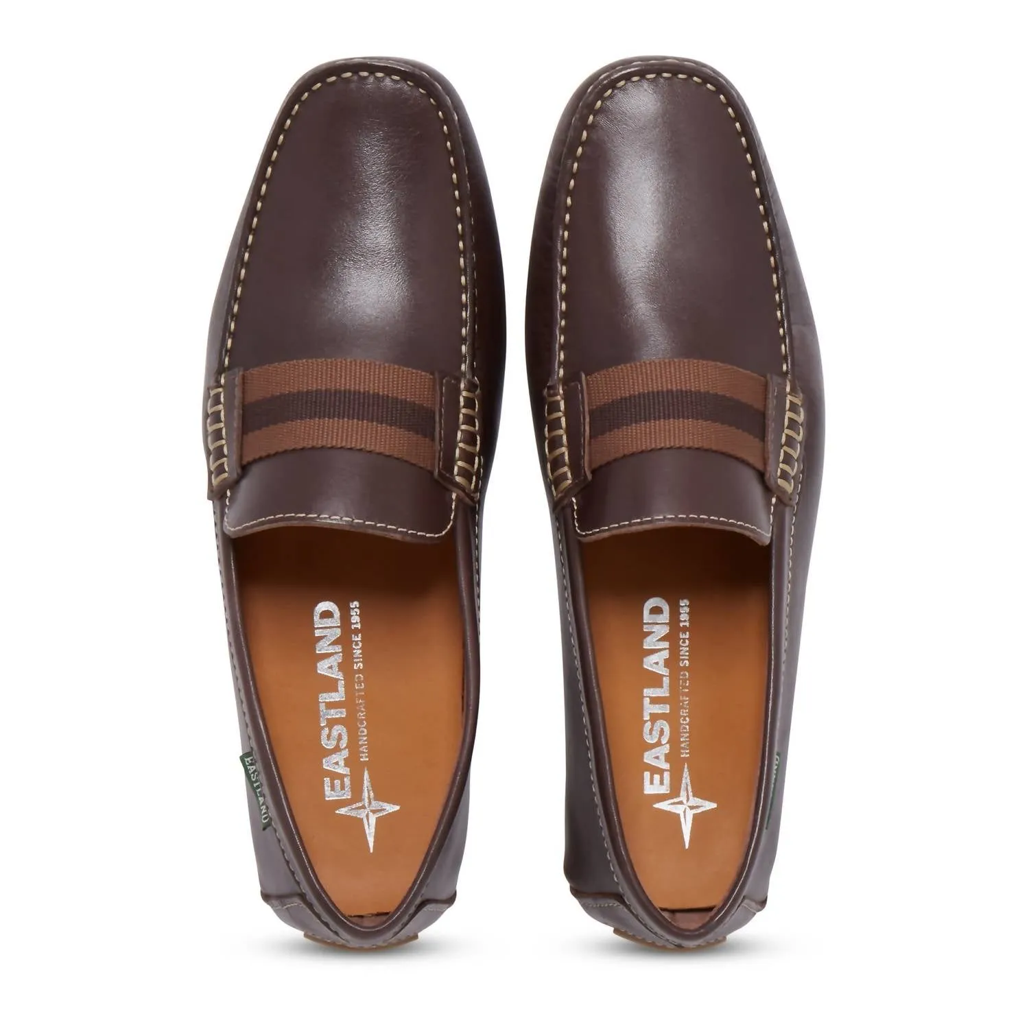 Men's Whitman Banded Driving Moc Loafers In Brown Lth 02
