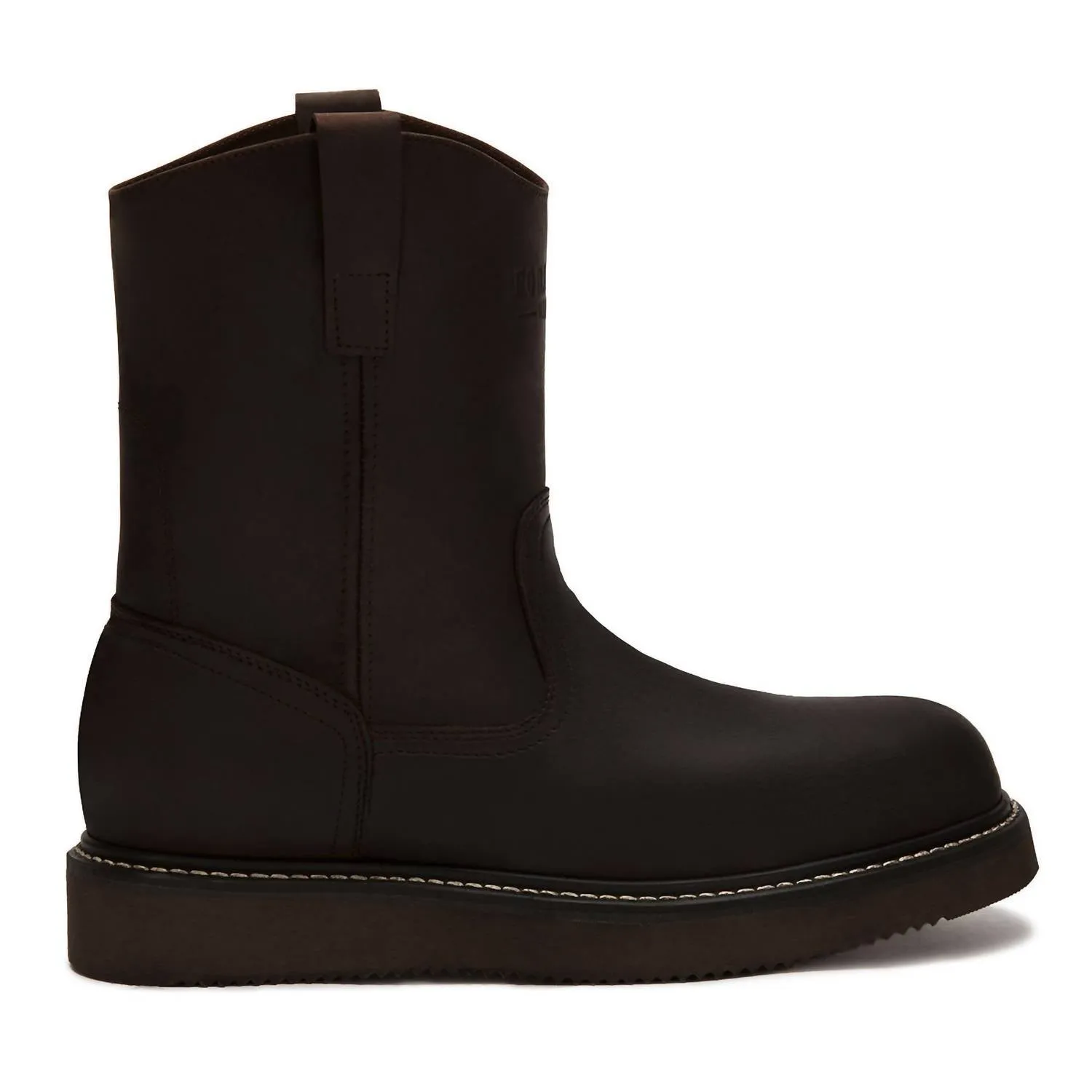 Men's Work Leather Boots In Brown
