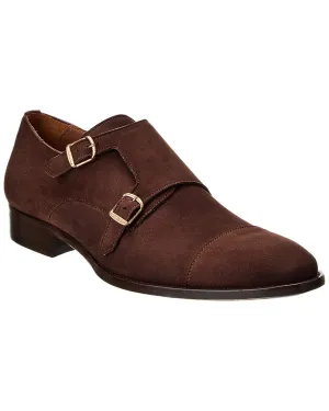 Mezlan Actore II Suede Double Monk Loafer
