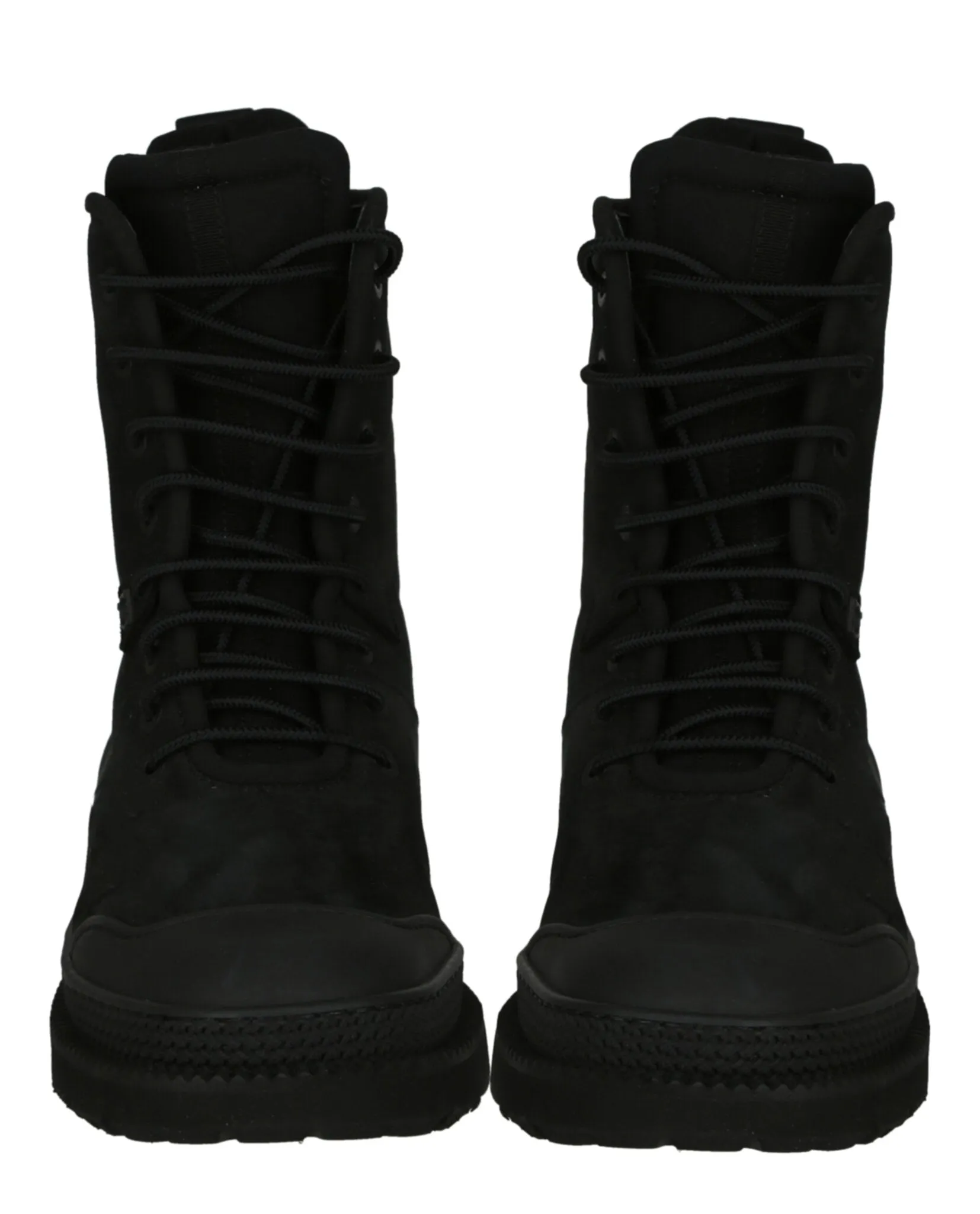 Mixed Media Combat Boots