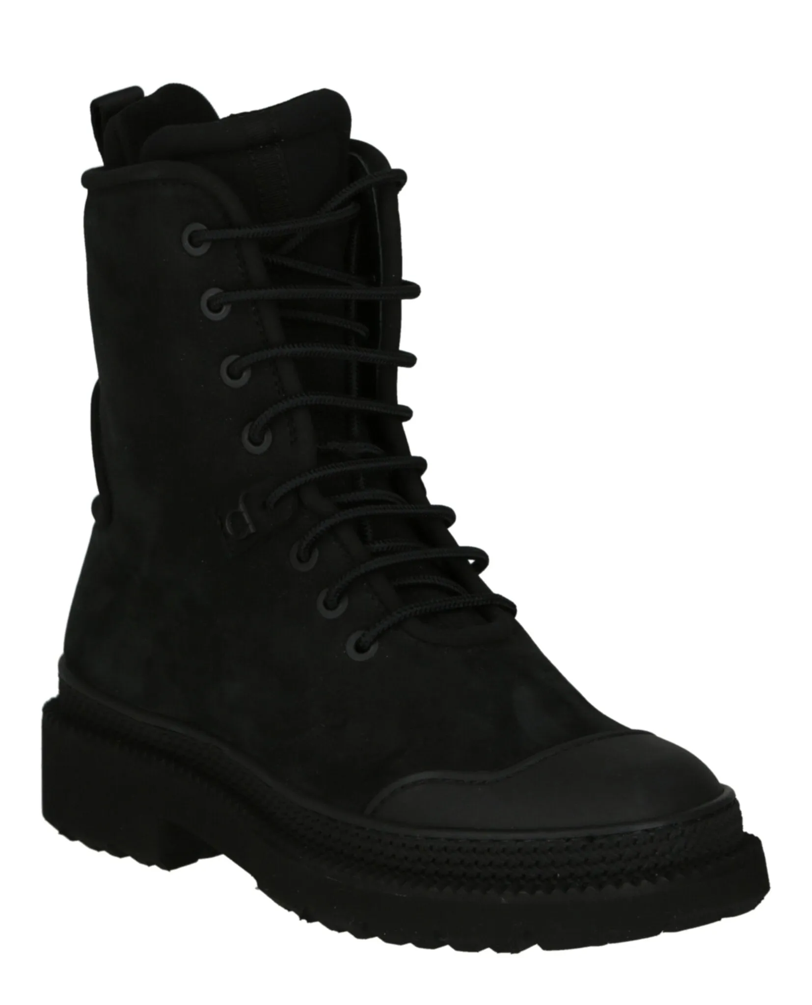 Mixed Media Combat Boots