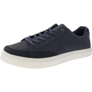 Montie Mens Memory Foam Faux Leather Casual And Fashion Sneakers