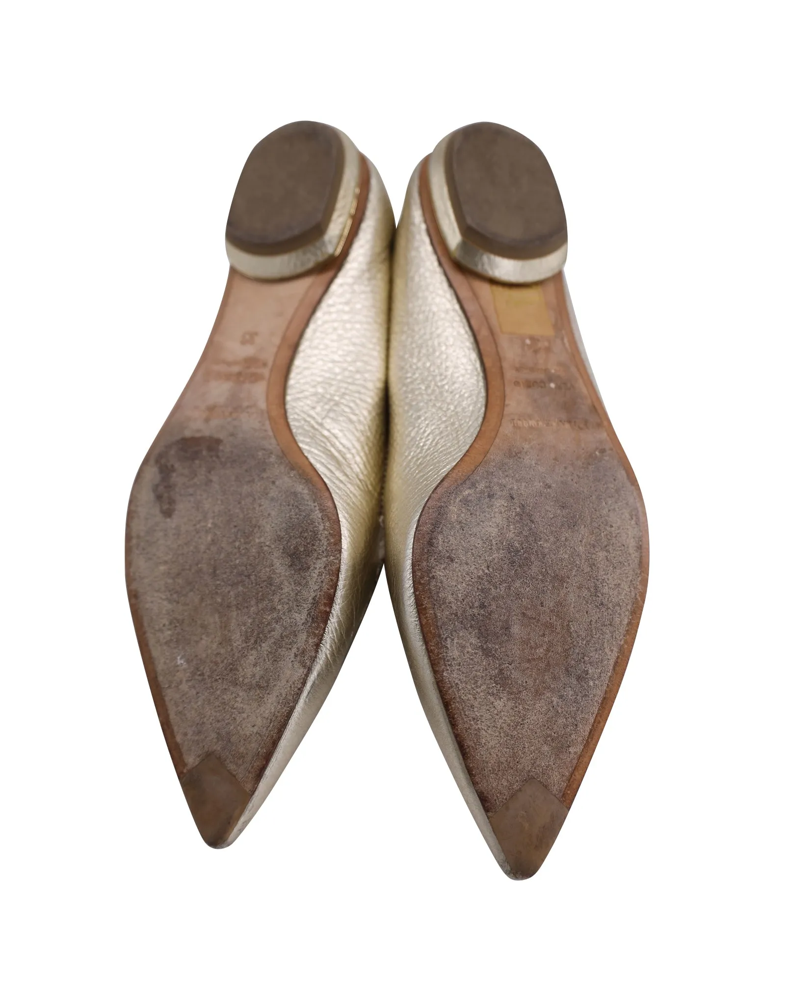 Nicholas Kirkwood Beya Metallic Loafers in Gold Leather