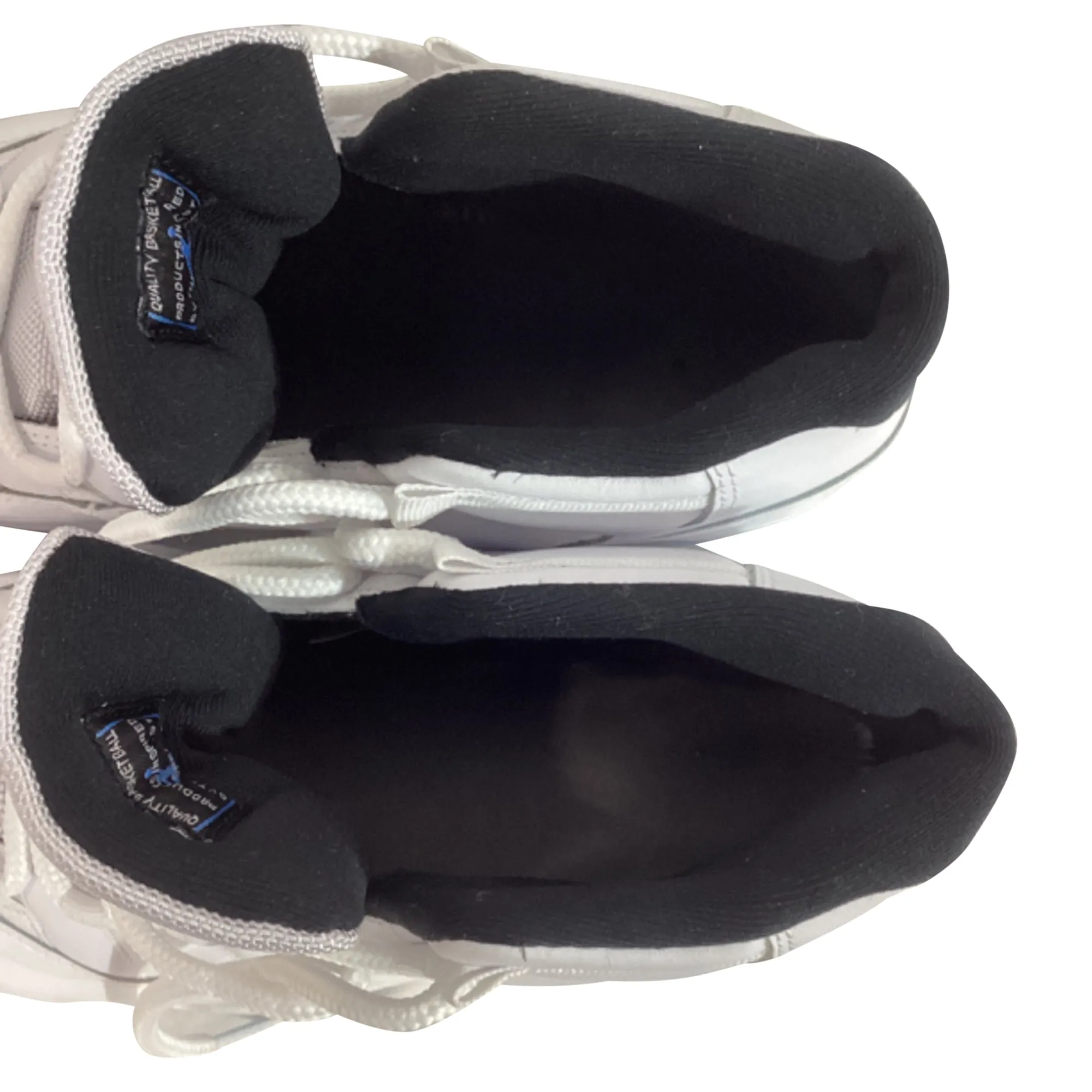 Nike Air Jordan 11 High-Top Sneakers in White Leather