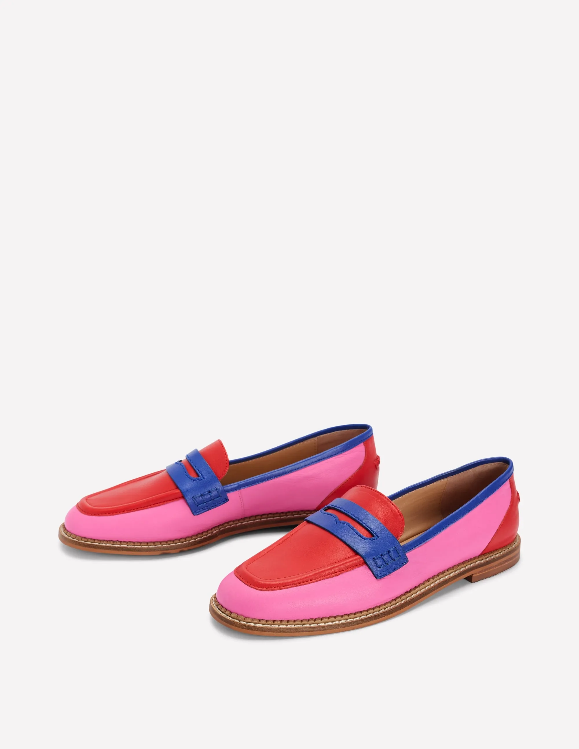 Nya Penny Loafers-Multi Colourblock